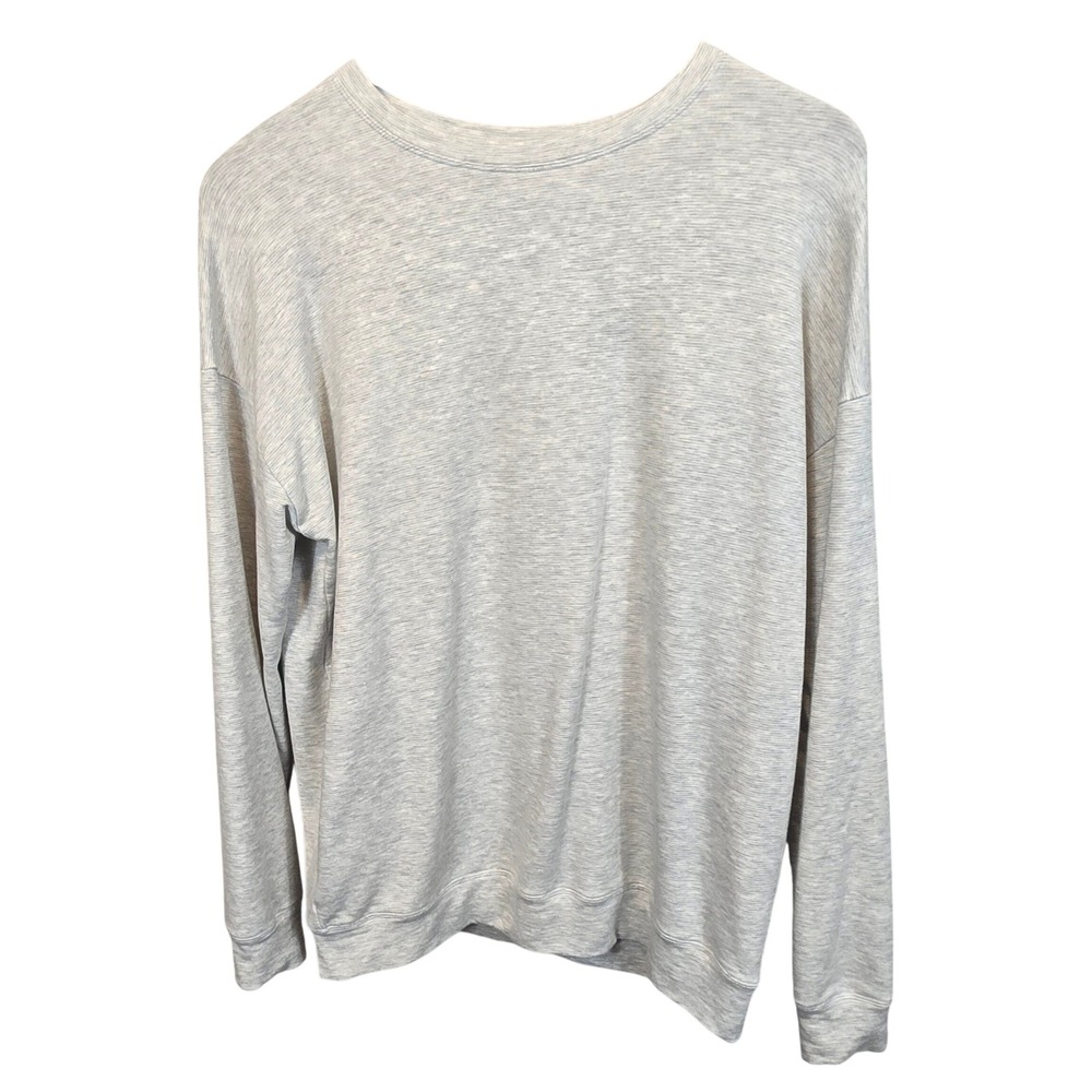 Athleta Sweatshirt Womens‎ Small Gray Heathered Crewneck Long Sleeve Pullover